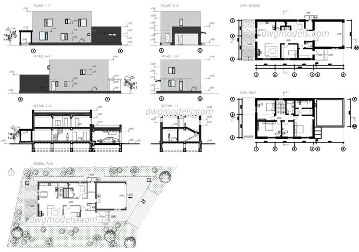 Free download desain rumah dwg