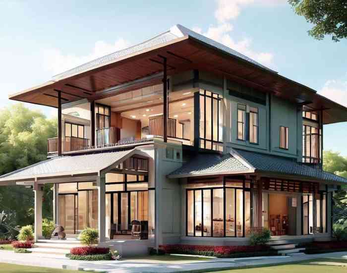 Desain rumah type 22 60 2 lantai