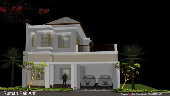 Desain rumah minimalis lebar 5 meter