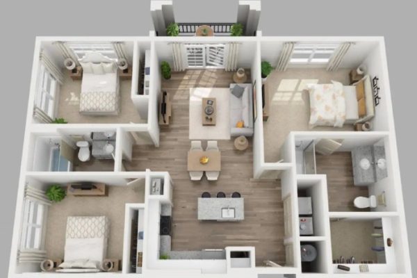 Gambar desain rumah sederhana 3 kamar