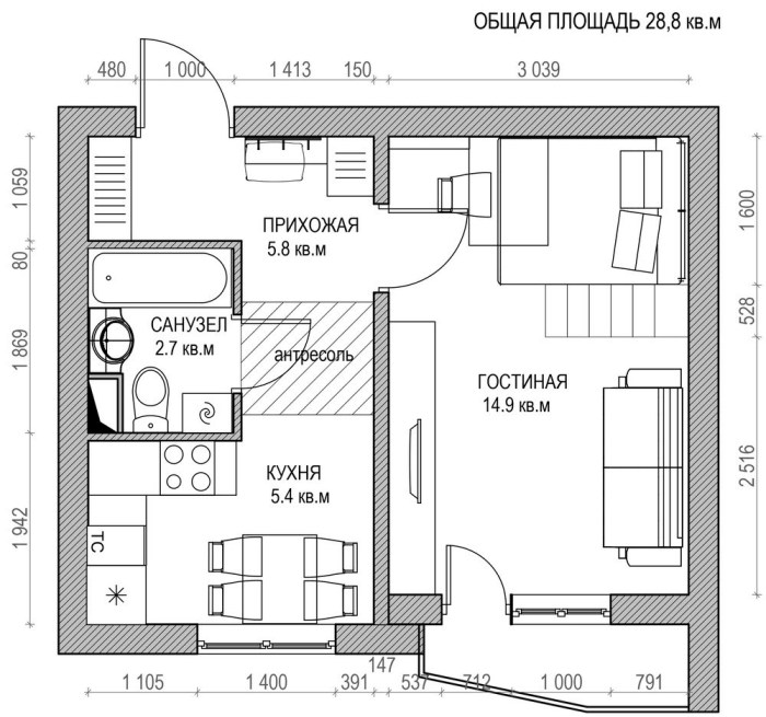 Desain rumah type 48