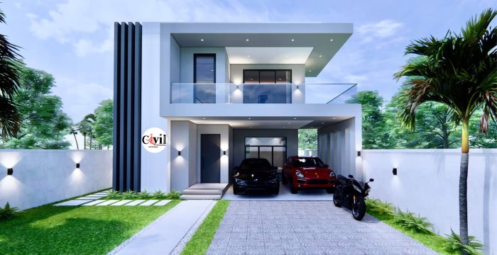 Desain rumah ukuran 6x10 2 lantai