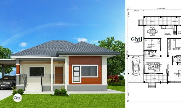 Desain rumah minimalis sederhana 3 kamar tidur