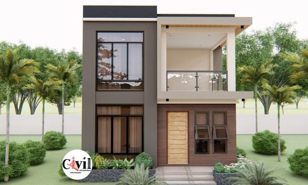 Desain rumah mungil bertingkat