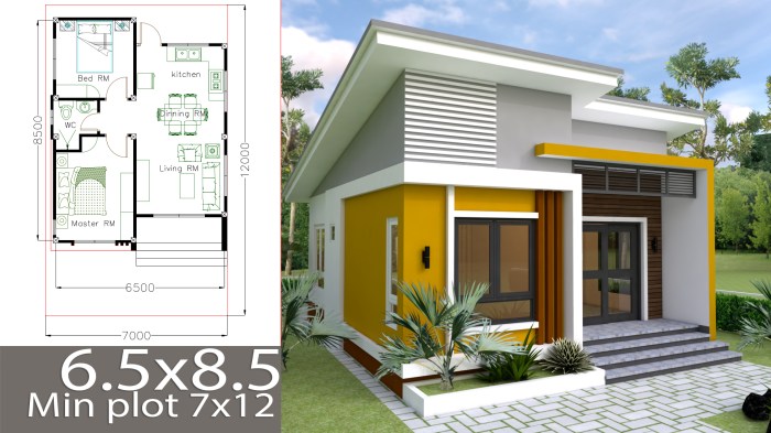 Desain rumah tanah 6x10