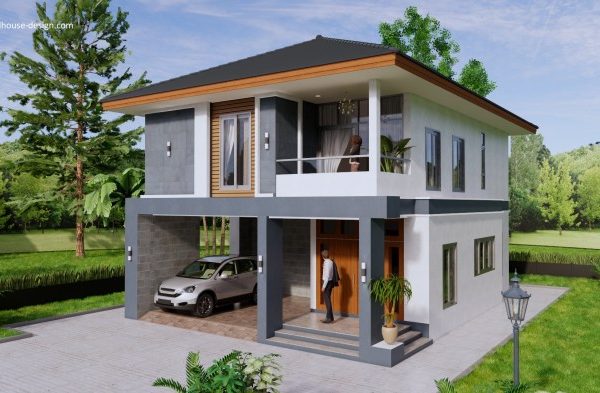 Desain rumah ukuran 8x10 kamar 3