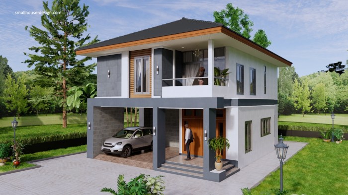 Desain rumah ukuran 8x10 kamar 3