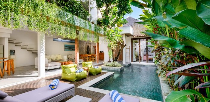 Desain rumah villa bali modern