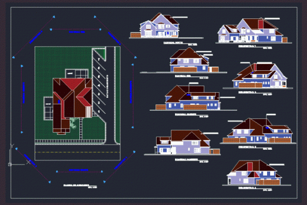 Free download desain rumah dwg