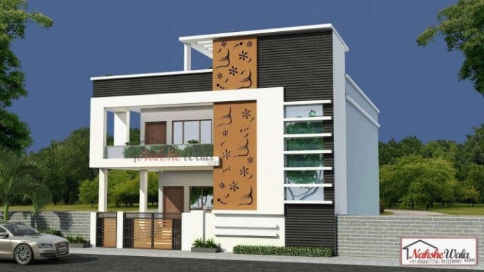 Desain tangga depan rumah