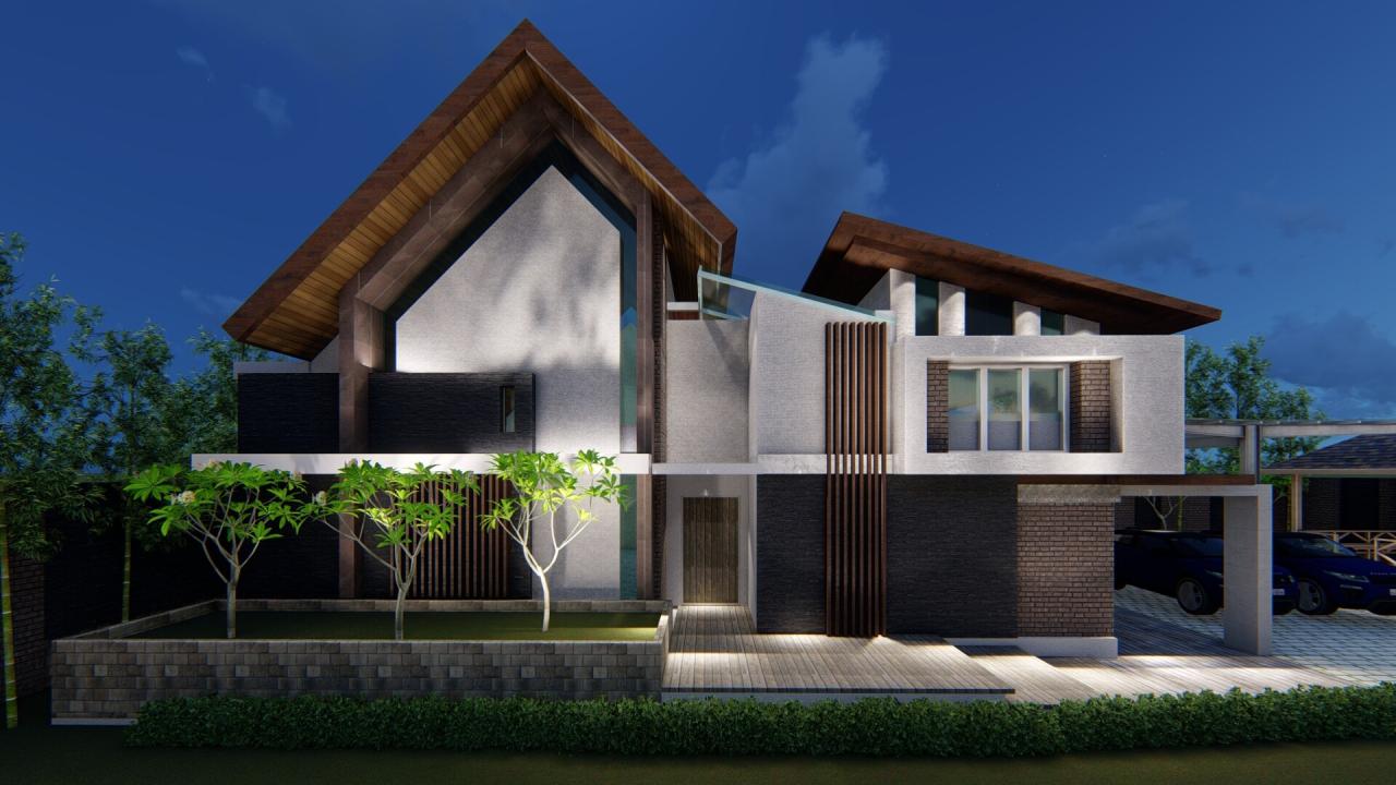 Desain rumah tropical minimalis