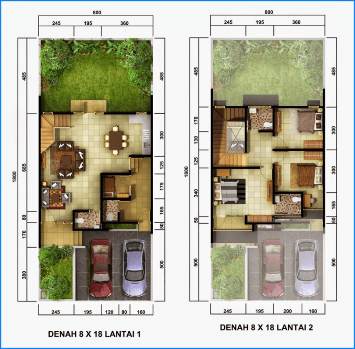 Desain rumah ukuran 6x10 2 lantai