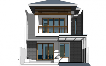 Desain rumah minimalis ukuran 8 x 15