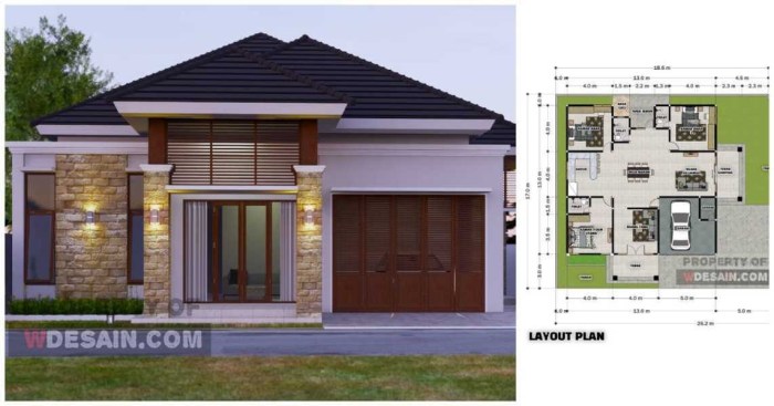 Desain rumah minimalis ukuran 11 x 8