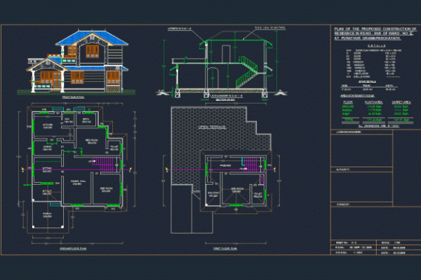 Download file autocad desain rumah