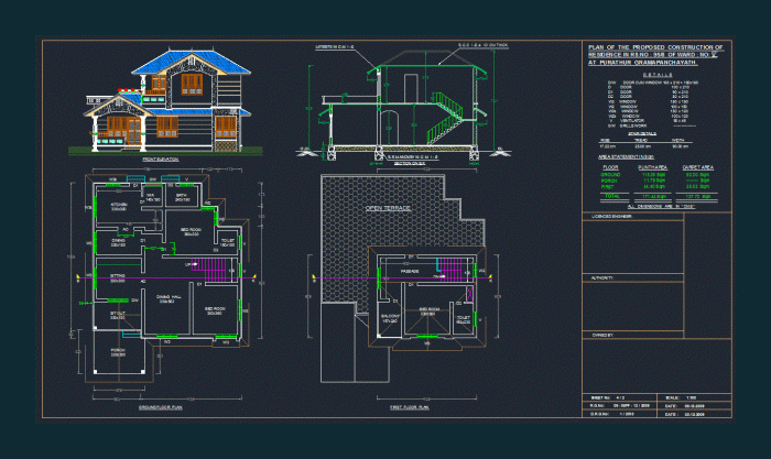 Download file autocad desain rumah