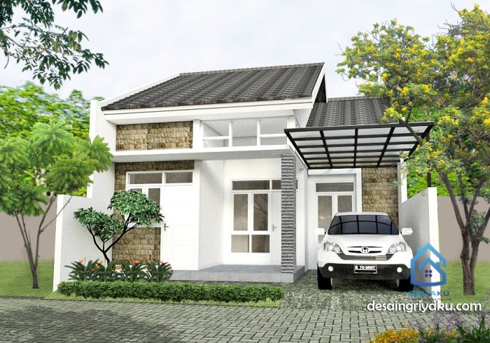 Desain rumah minimalis ukuran 8 x 15