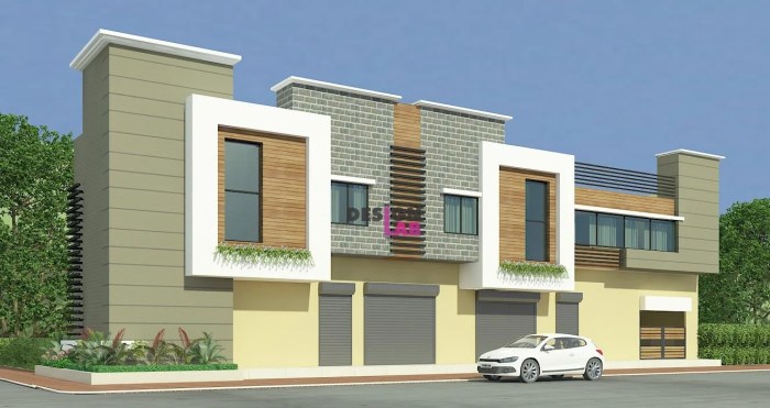 House floor ground plans shops design shop elevation storey houses duplex front designs kerala two modern style drawing room philippines