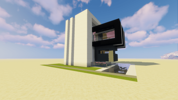 Desain rumah minimalis minecraft