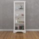 Bookcase narrow industrial drawers chic